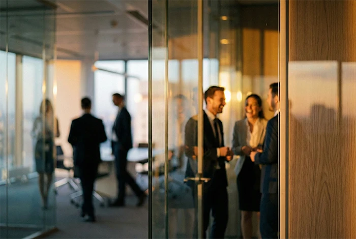 Biuro pelne pracowników